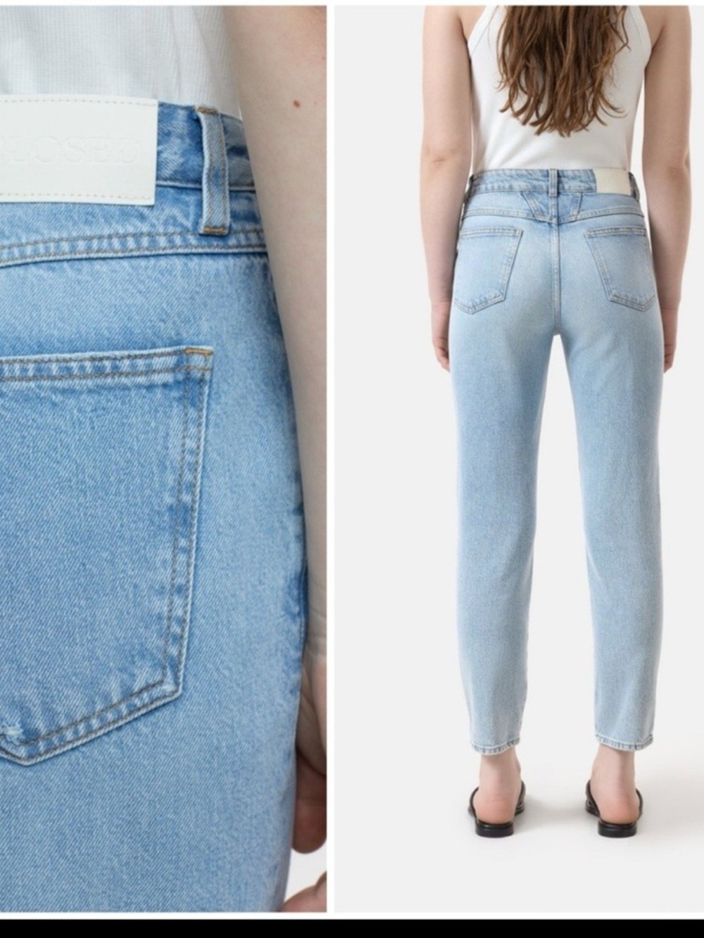 Closed Women's Sky candiani denim Blue Straight Leg Jeans